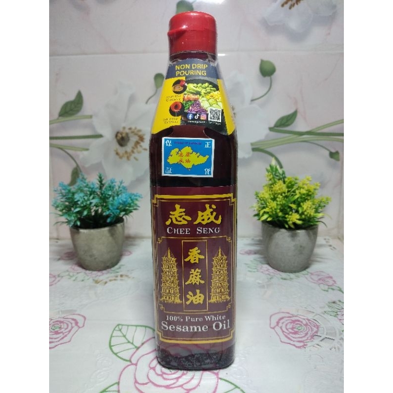 

chee seng white sesame oil 375 ml