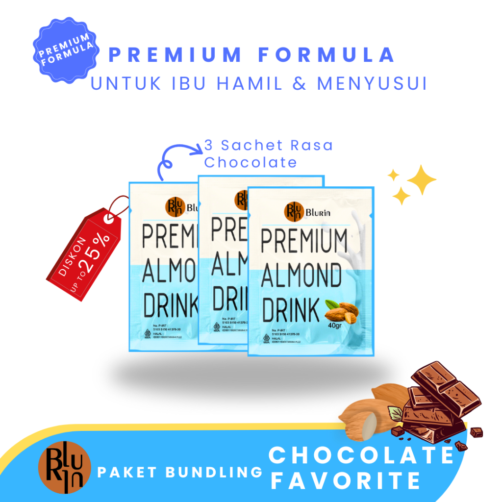 SUSU ALMOND | ALMOND MILK | SARI ALMOND | ASI BOOSTER | BOOSTER ASI | SUSU DIET | SUSU IBU HAMIL | S