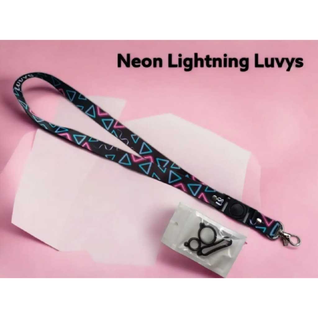 

Gantungan tali lanyard LIGHTNING LUVYS/Gantungan kunci/Name Tag dan ID Card Free 0 ring 3pcs bisa ukuran 2cm Full Printing Luar dalam 100% original