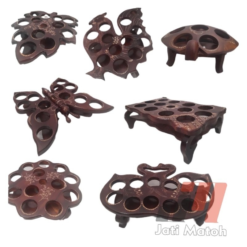 promo Ramadhan tempat air mineral aqua gelas kayu jati / paking kardus