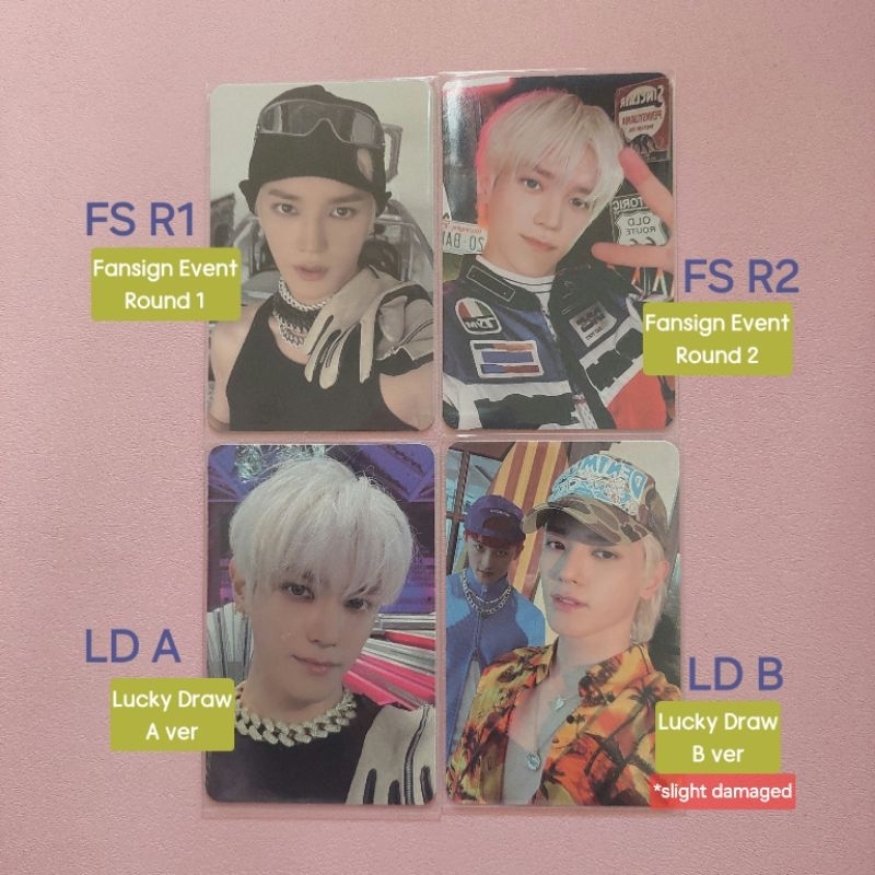 Taeyong 2baddies Fansign Event Lucky Draw pc