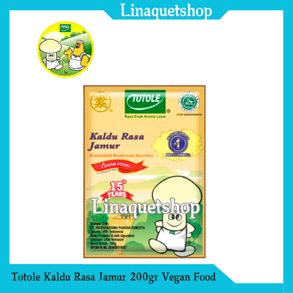 

TOTOLE Kaldu Rasa Jamur 200gr / Vegan Food / Granulated Mushroom Bouillon