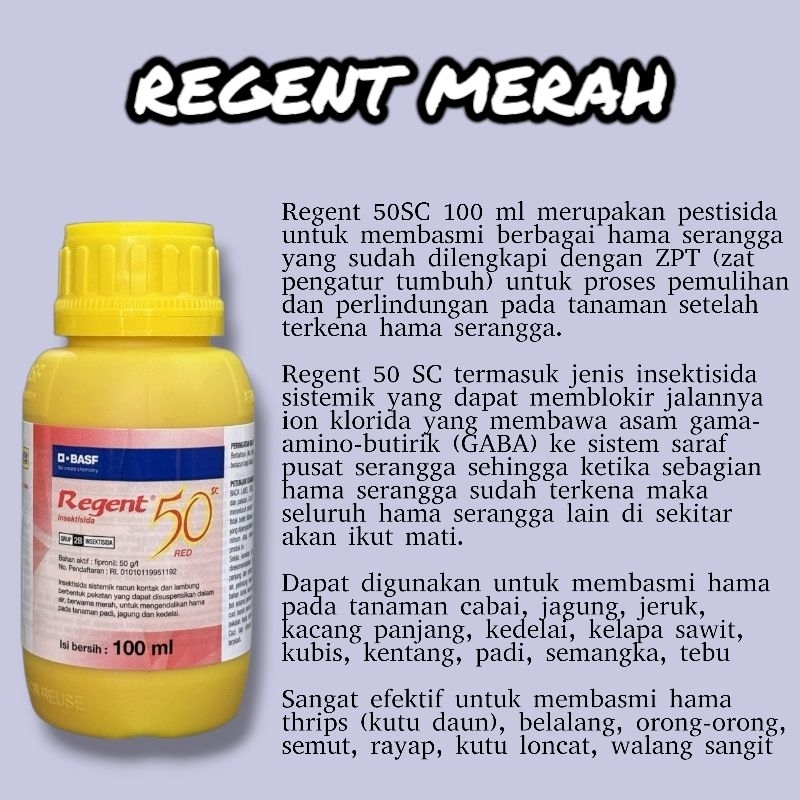 Regent merah 100 ml