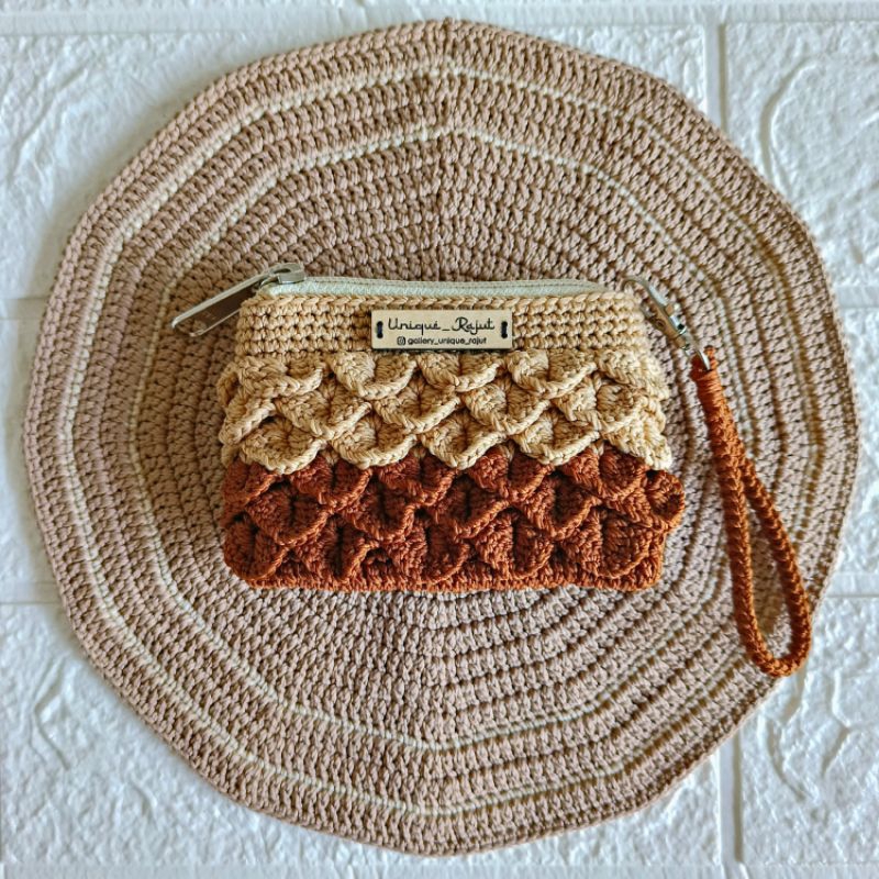 DOMPET RAJUT/DOMPET KOIN RAJUT/DOMPET HANDMADE