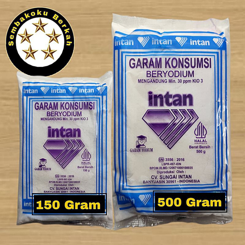 

Garam Intan Halus 150gr ~ 500gr (GRATIS ONGKIR INSTANT)