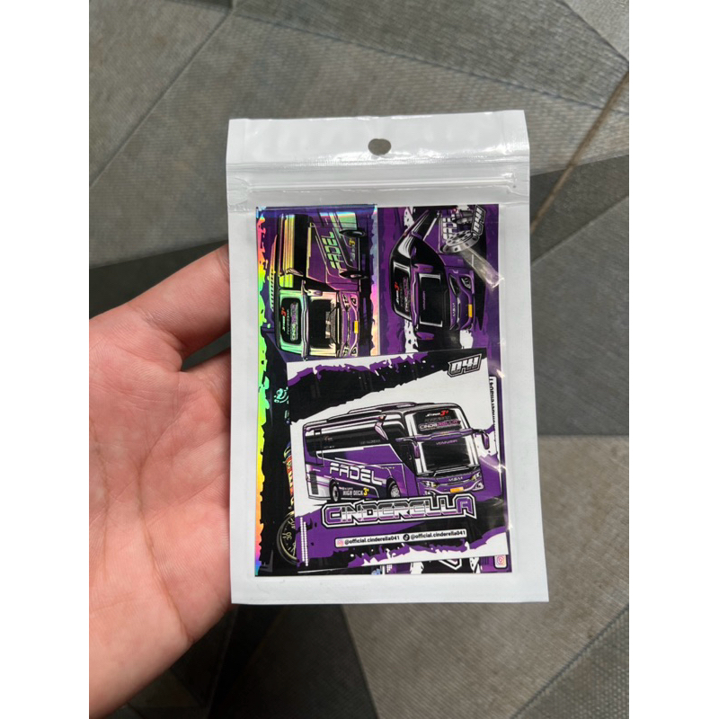 

STIKER BUS MSM CINDERELLA V2 HOLOGRAM ORI
