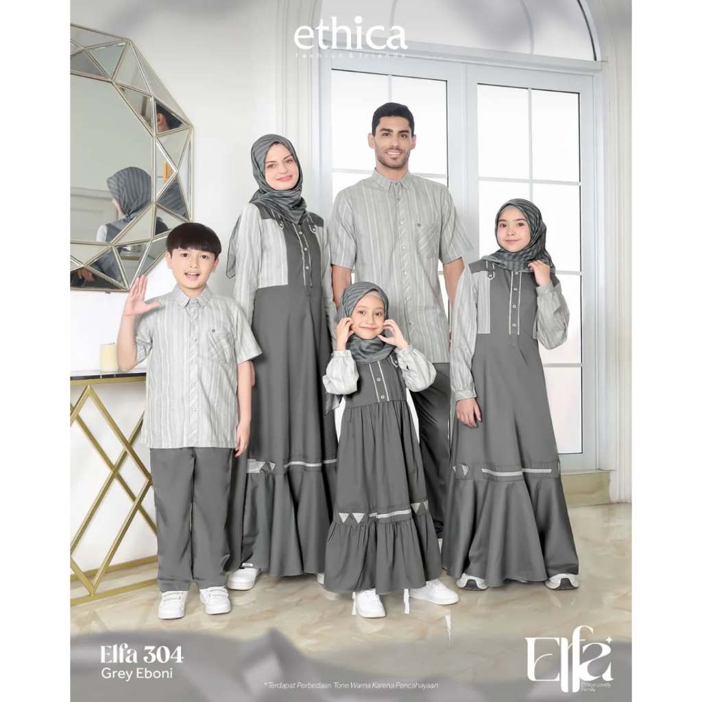 (ETHICA) SARIMBIT TERBARU ETHICA ELFA 304 GREY EBONI