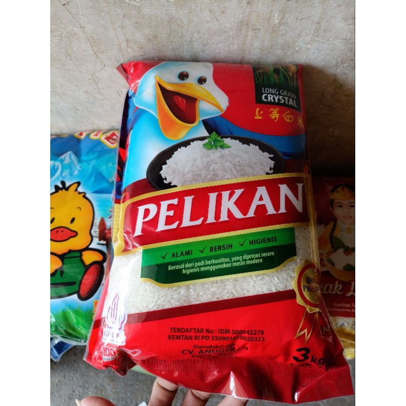 

beras pelikan 3kg