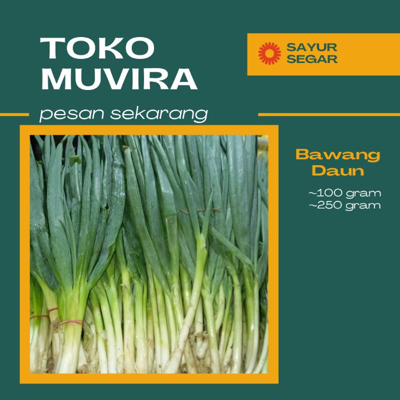 

Daun Bawang Segar 100gram/250gram, Bandung