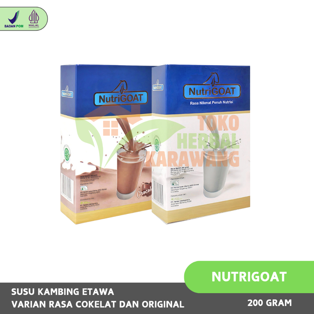 

[READY STOK] Nutrigoat Susu Kambing Etawa Original Plus Gula Aren 200gr / Box