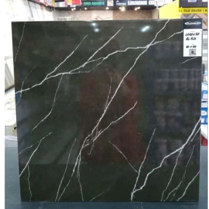keramik platinum lorenzo black 50x50
