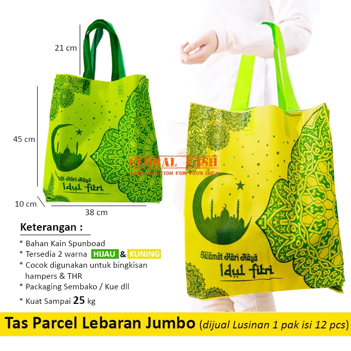 

Goodie bag idul fitri JUMBO / tas souvenir lebaran / kantong snack bingkisan lebaran tebal kuat