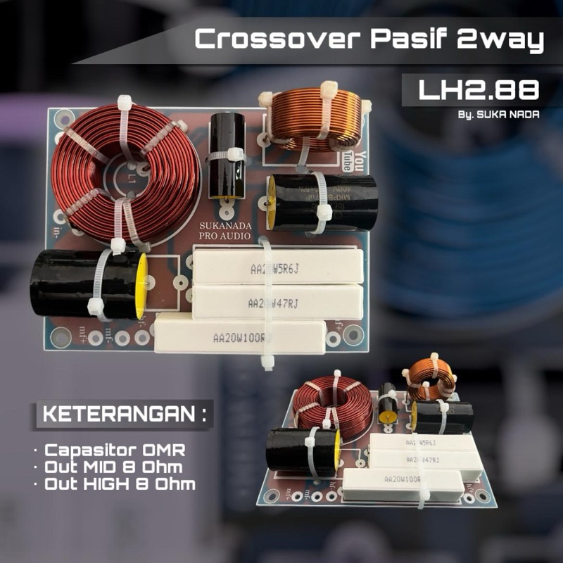 Crossover Pasif 2way LH2.88 OMR 8ohm balap clarity