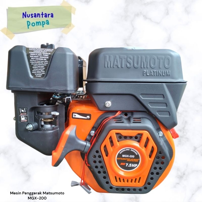 Mesin Penggerak Matsumoto MGX-200 (7.5HP)