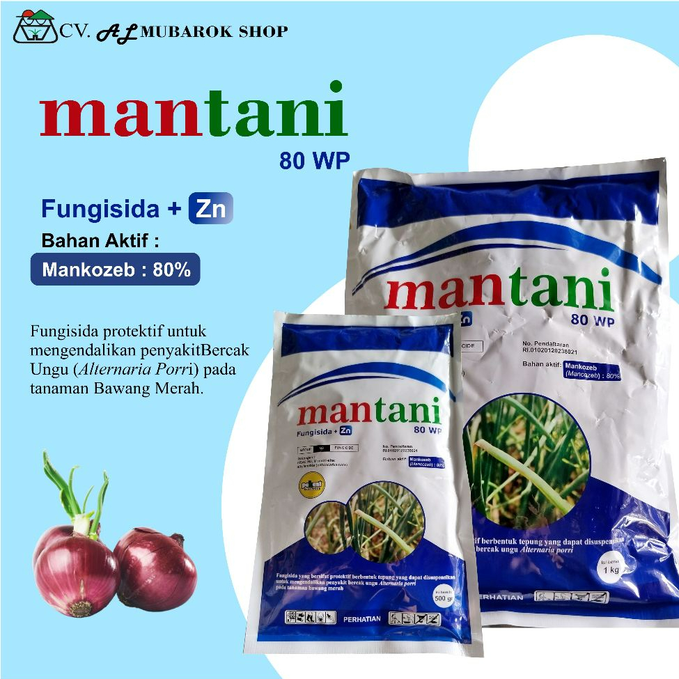 Fungisida MANTANI 80 WP Fungisida MANKOZEB 80% Fungisida Bawang Merah