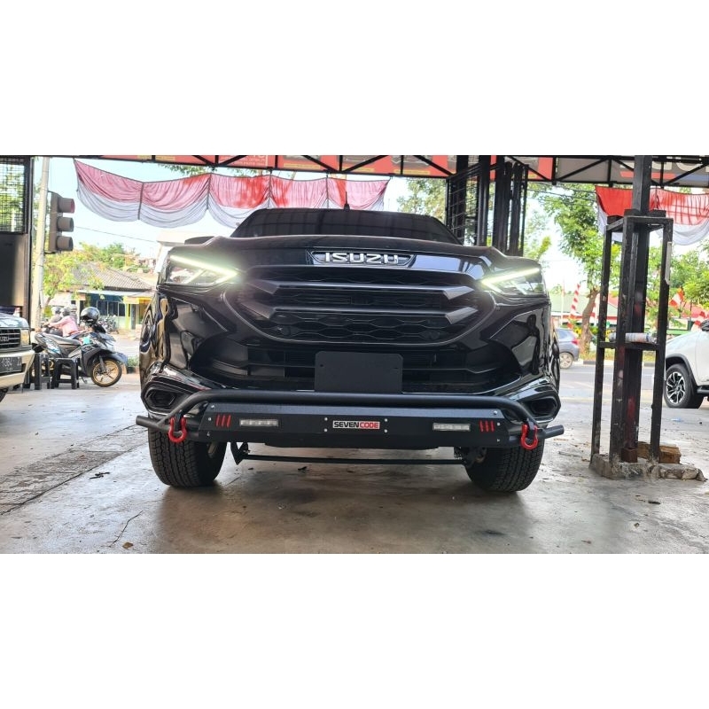 Tanduk Depan Isuzu Mux Model Cobra Besi Bumper Depan Isuzu Mux Cobra Sevencode