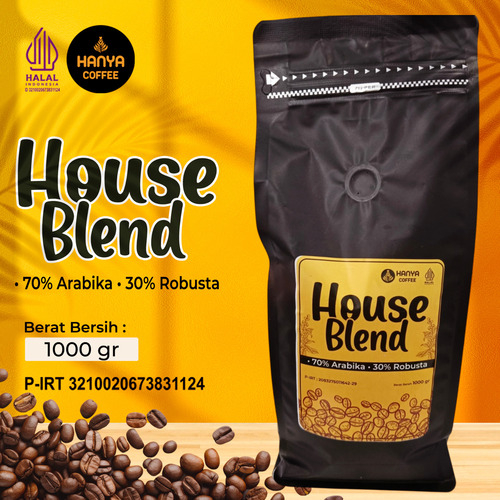 

Hanya Coffee - Espresso House Blend Specialty Arabika 70 % - Robusta 30% - Roasted Beans 1000 gram