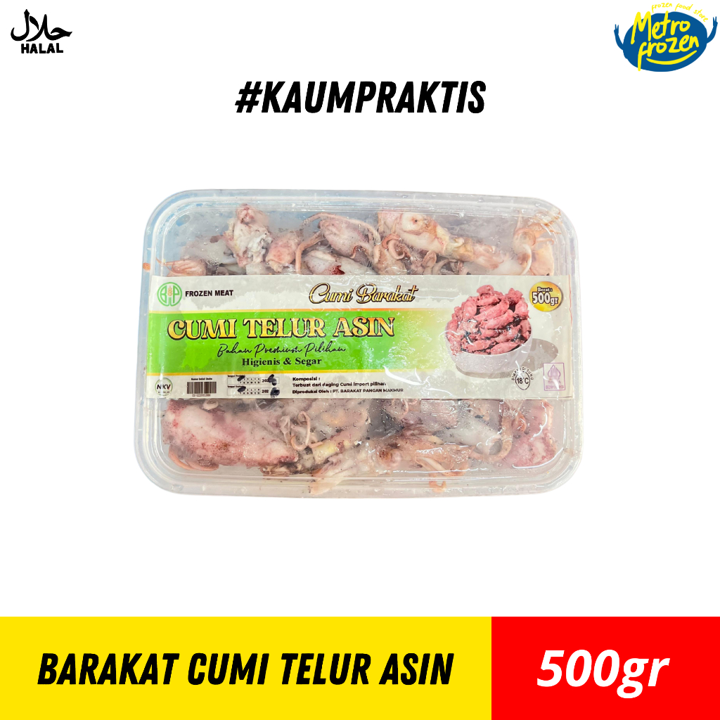 

BARAKAT Baby Cumi Telur Asin 500gr