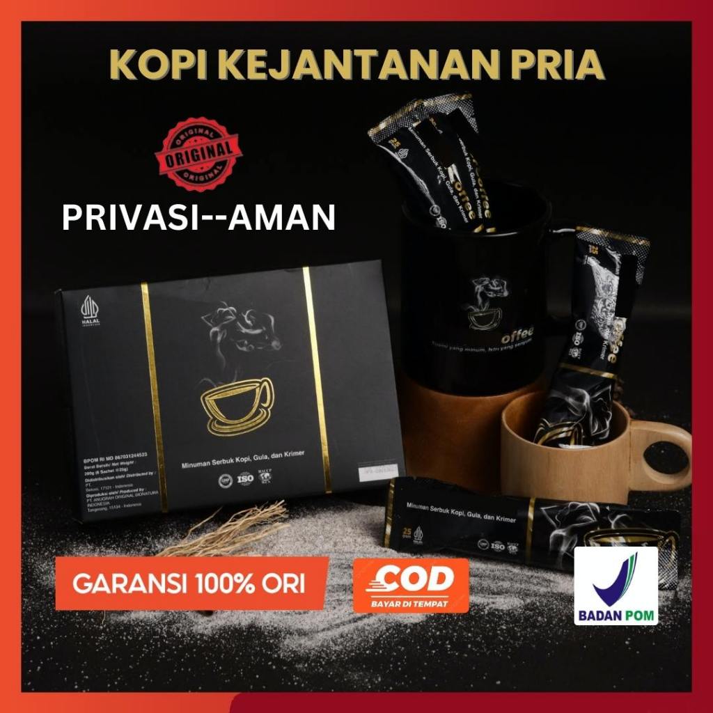 

NF MONCEERR COFFEE Original Kopi Stamina Pria Kuat Tahan Lama Stamina Pria Perkasa Herbal Kuat BPOM