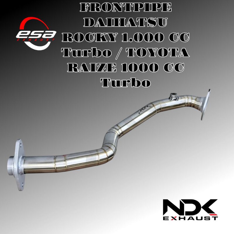 FRONTPIPE RAIZE ROCKY 1000 CC TURBO NDK EXHAUST KNALPOT MOBIL FRONTPIPE STAINLESS
