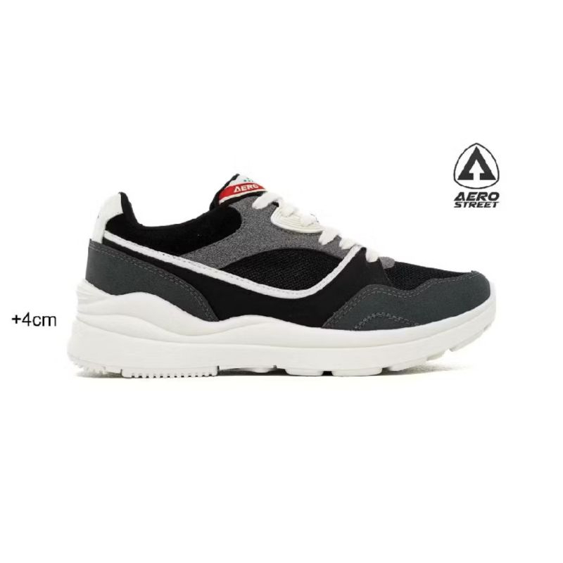 sepatu aero street Boston natural hitam .