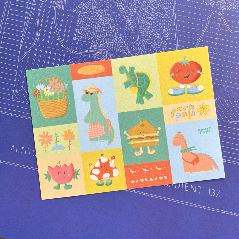 

Park Pals Sticket Sheet A6 | Ramekin Studio