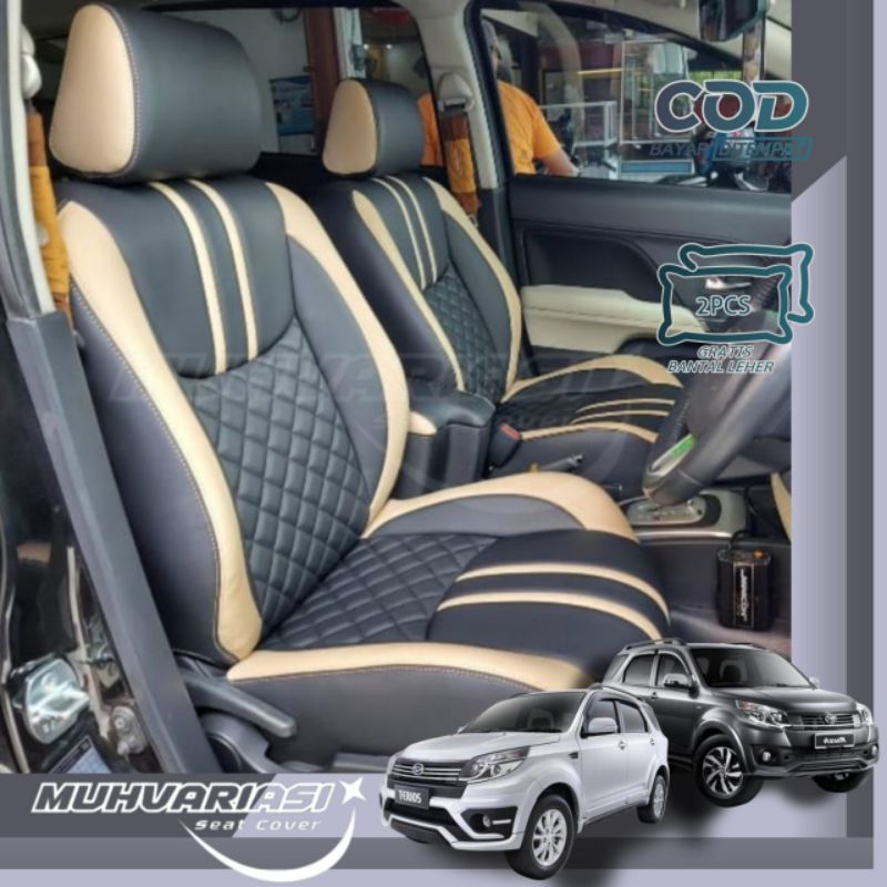 sarung jok mobil rush/terios 2015-2017 full seat 3 baris