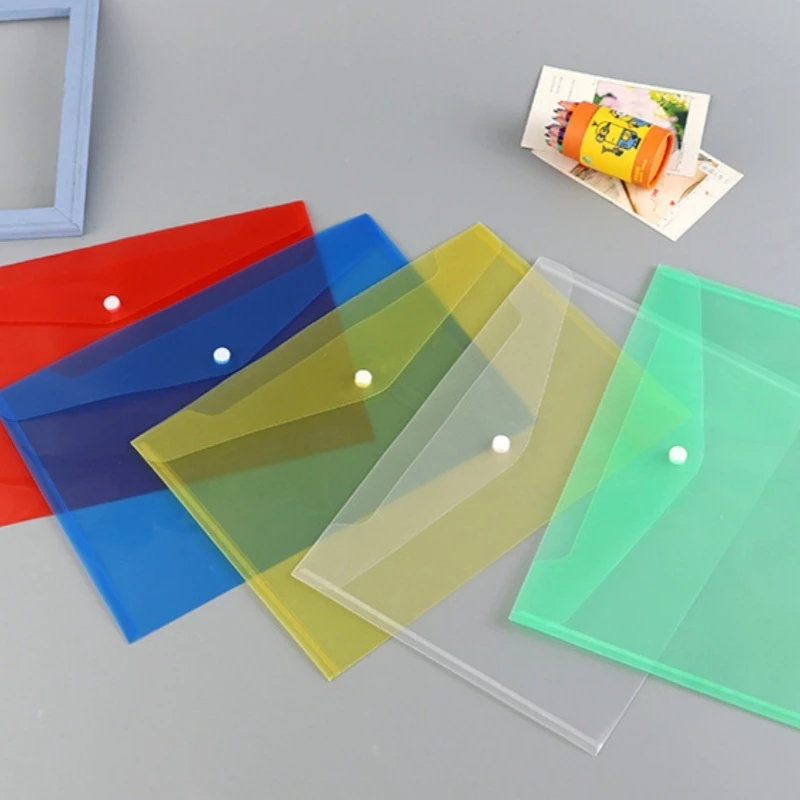 

A4 Map Mika Kancing Big/Map Dokumen 209 Transparent Plastic Information Bag