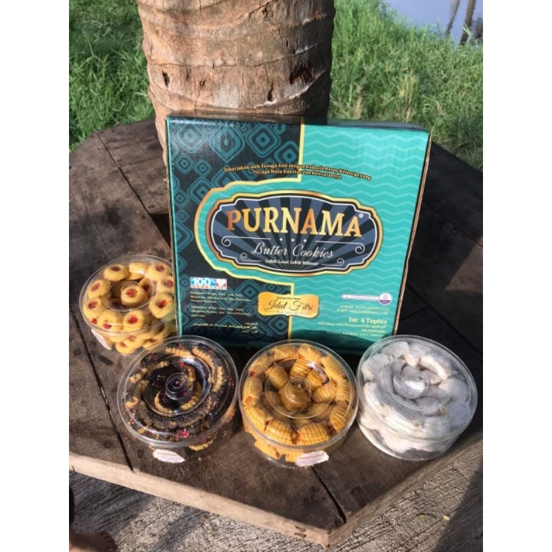 

PURNAMA BUTTER COOKIES Paket Lebaran isi 4 toples 350gr