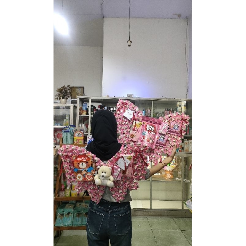 

YUPI BUTTERFLY PINK KUPU YUPI SNACK DIY PINK [CUSTOME WARNA]