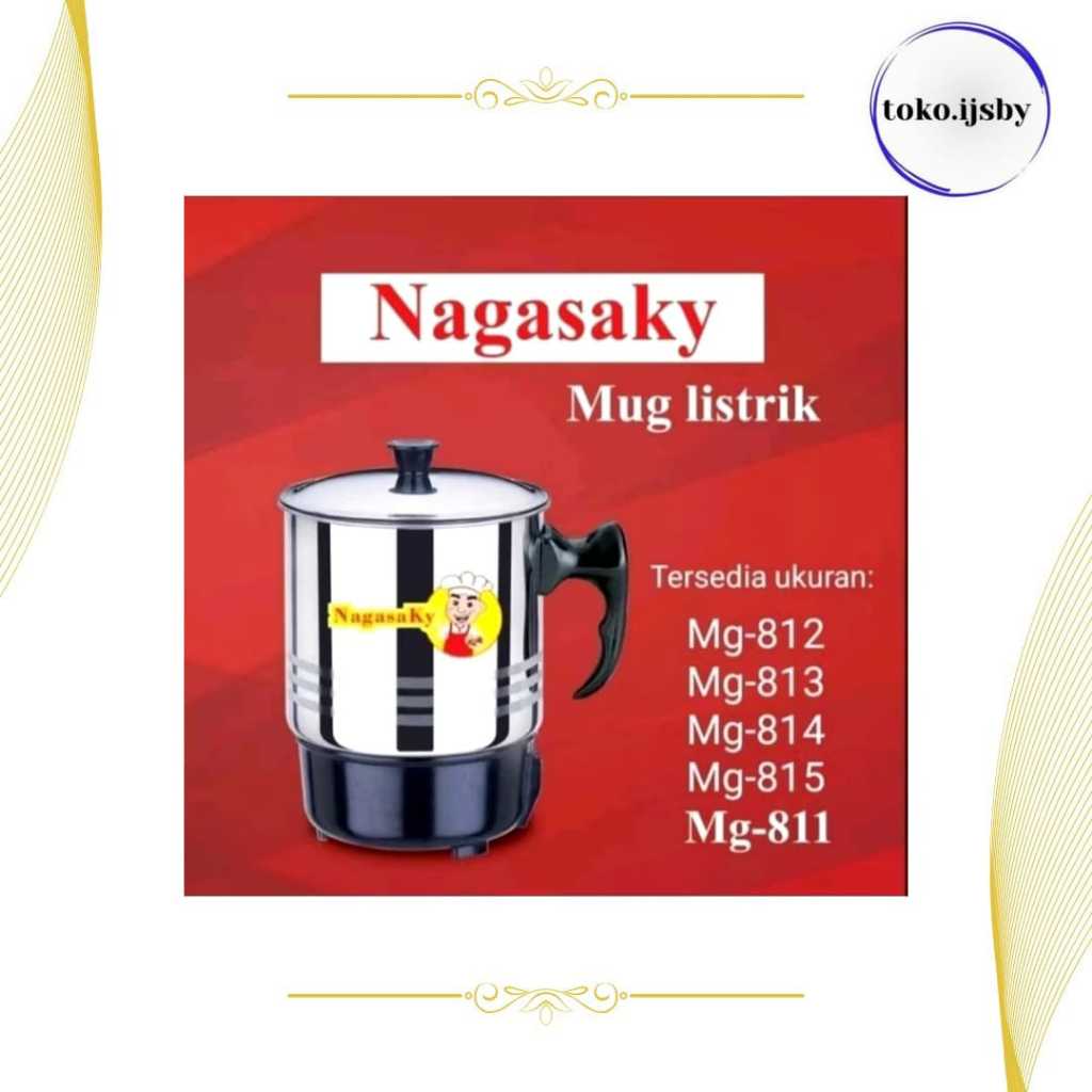 Mug listrik/pemanas air portable NAGASAKY