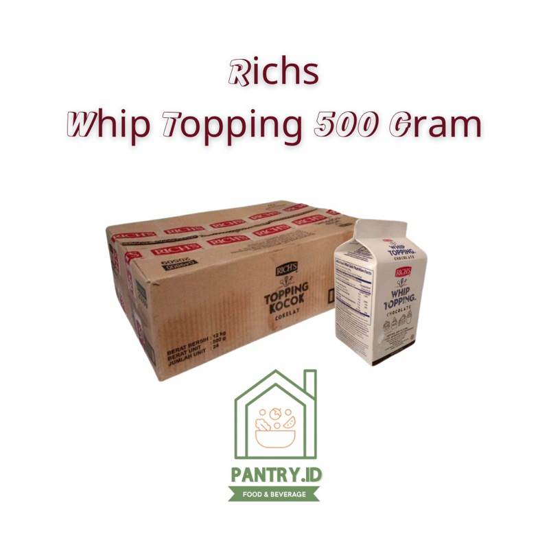 

Chocolate Whip Topping Richs 500gr