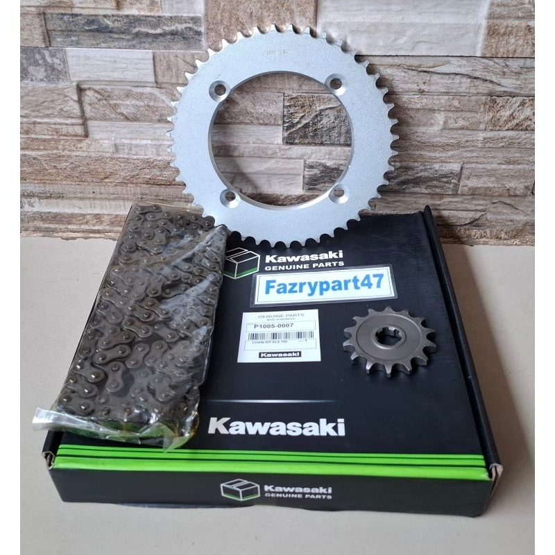 Gearset Gir Set Gear Set Gir Rantai Komplit KLX 150 S L BF Dtracker Klx 150