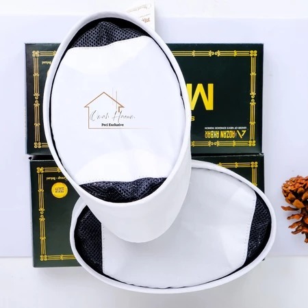 Peci Putih Ac Songkok Kopiah Beludru Putih Polos Anak Dan Dewasa Musafir Premium Quality