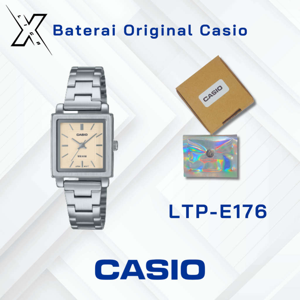Baterai Jam Tangan Casio LTP-E176 Original