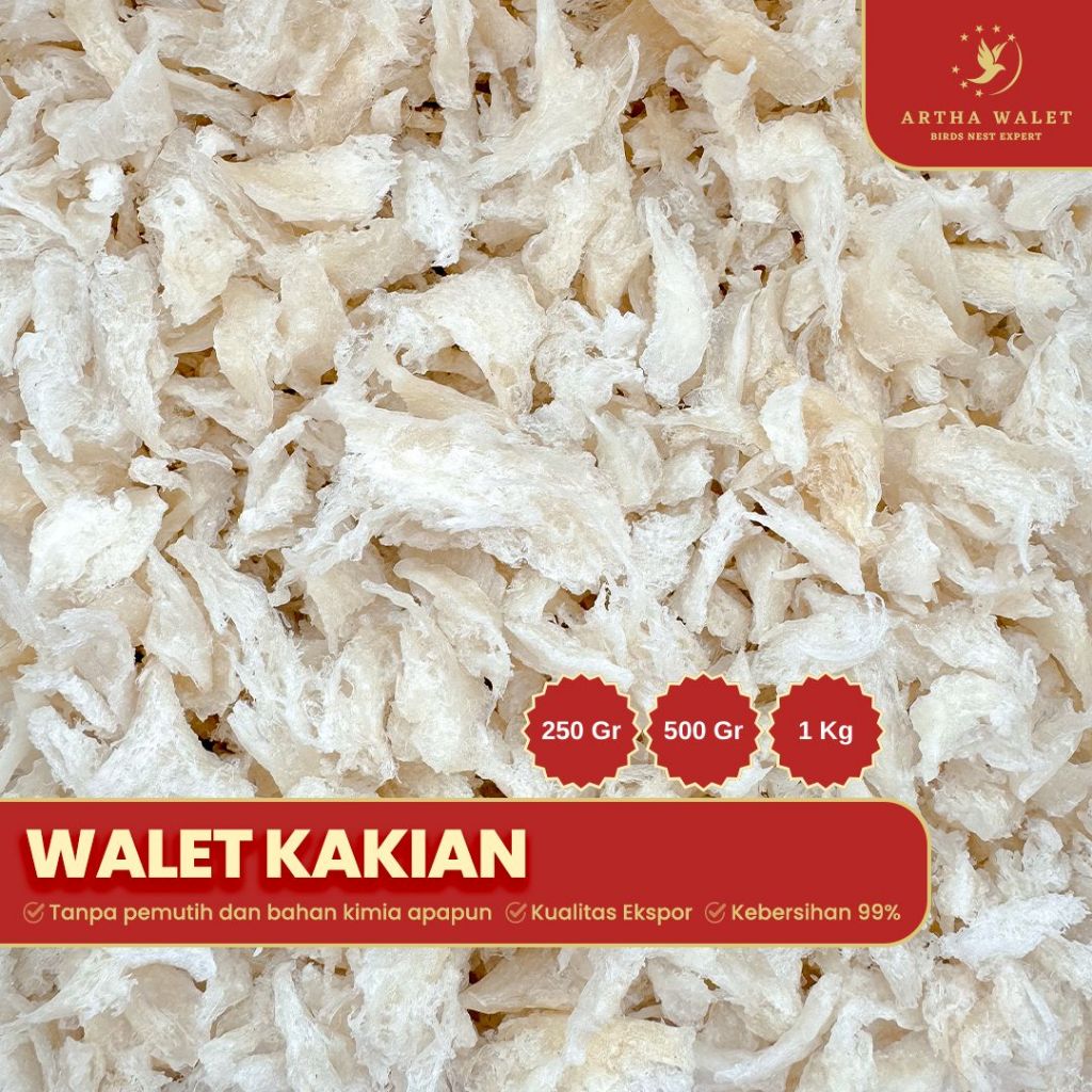 

Sarang Burung Walet Kakian - Yanwo / Bird Nest / 燕角燕窝