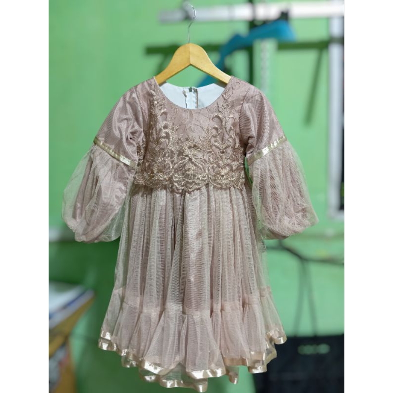( 1 - 2,5 tahun ) preloved dress pesta anak perempuan | preloved gaun pesta bayi perempuan