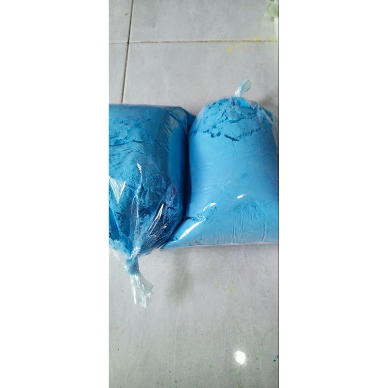 

Promo -2kg khusus warna Biru Tepung warna//2kg Holy powder Biru//Colour Run 2kg khusus Biru//Serbuk warna halus lembut Food GRADE Halal Warna Biru//2kg Color run Biru
