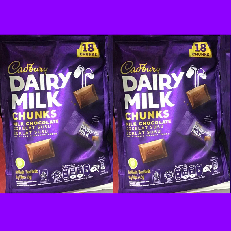 

COKLAT VALENTINE CADBURY DPT 2 POUCH 18PCS X 4,5GR FREE KATA CINTA