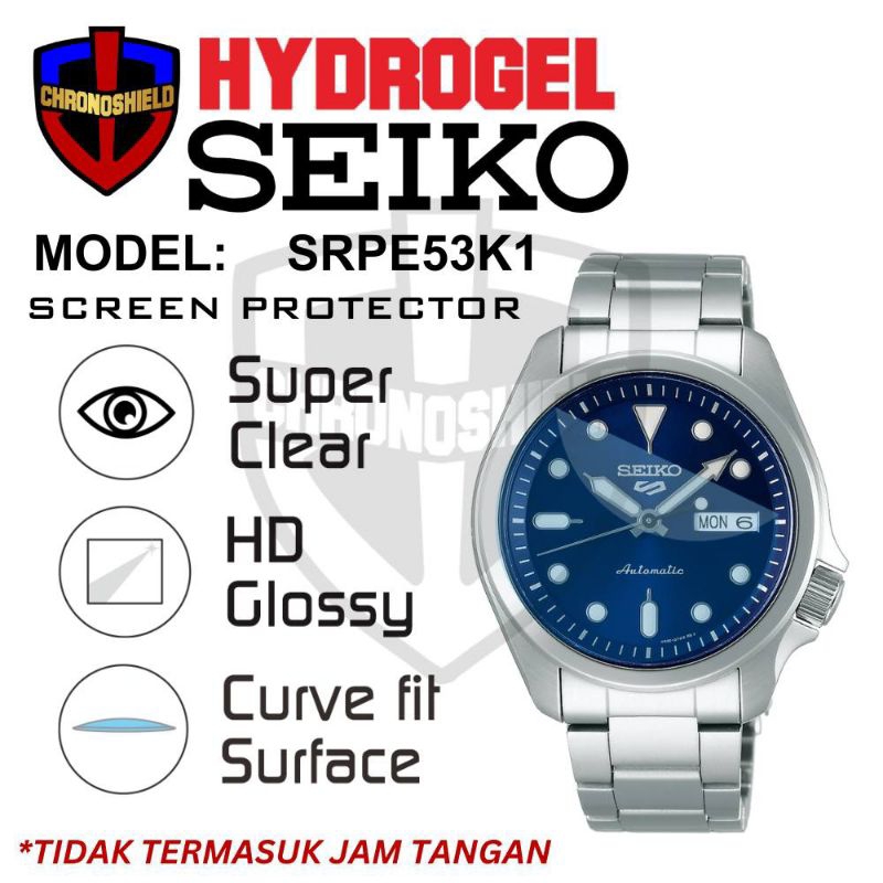 Anti Gores Jam Tangan SEIKO SRPE51K1 SRPE53K1 Hydrogel Antigores
