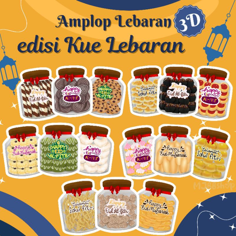 

(24pcs)+ Amplop Lebaran Viral Amplop Lebaran 3D Unik Amplop karakter Lucu