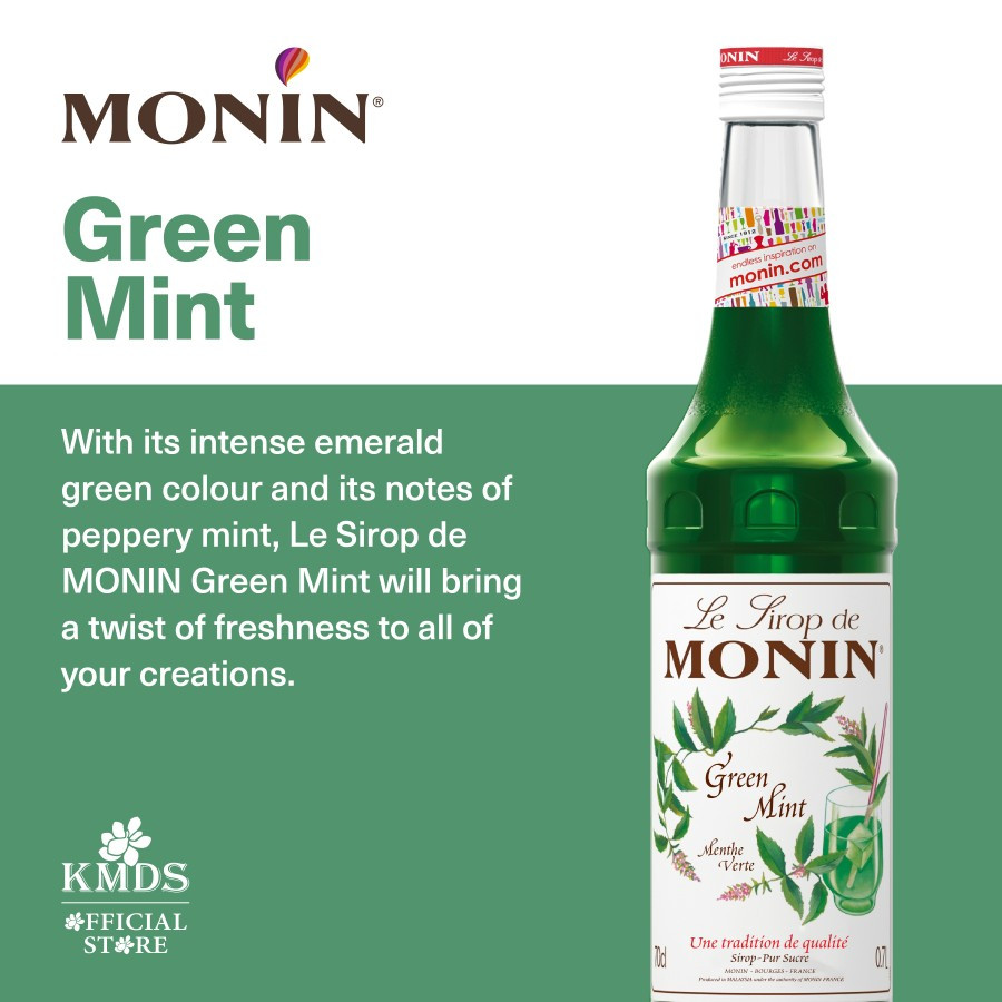 

MONIN GREEN MINT SYRUP 70CL 700ML