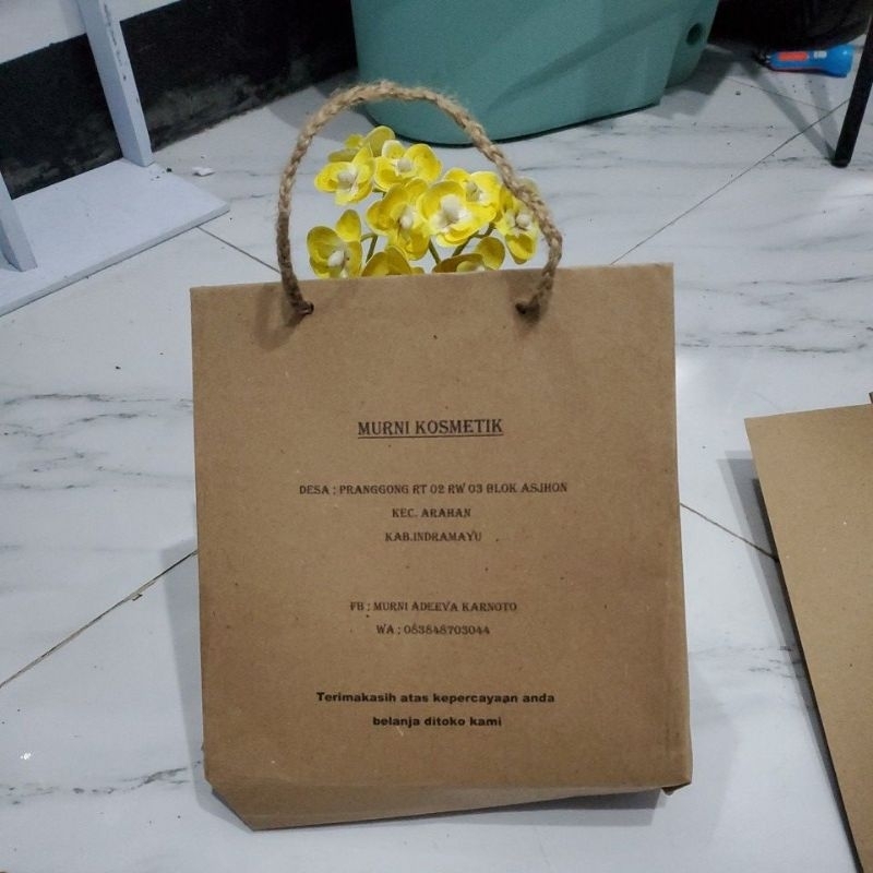 

PAPER BAG CUTOM UKURAN 2K. atau kecil