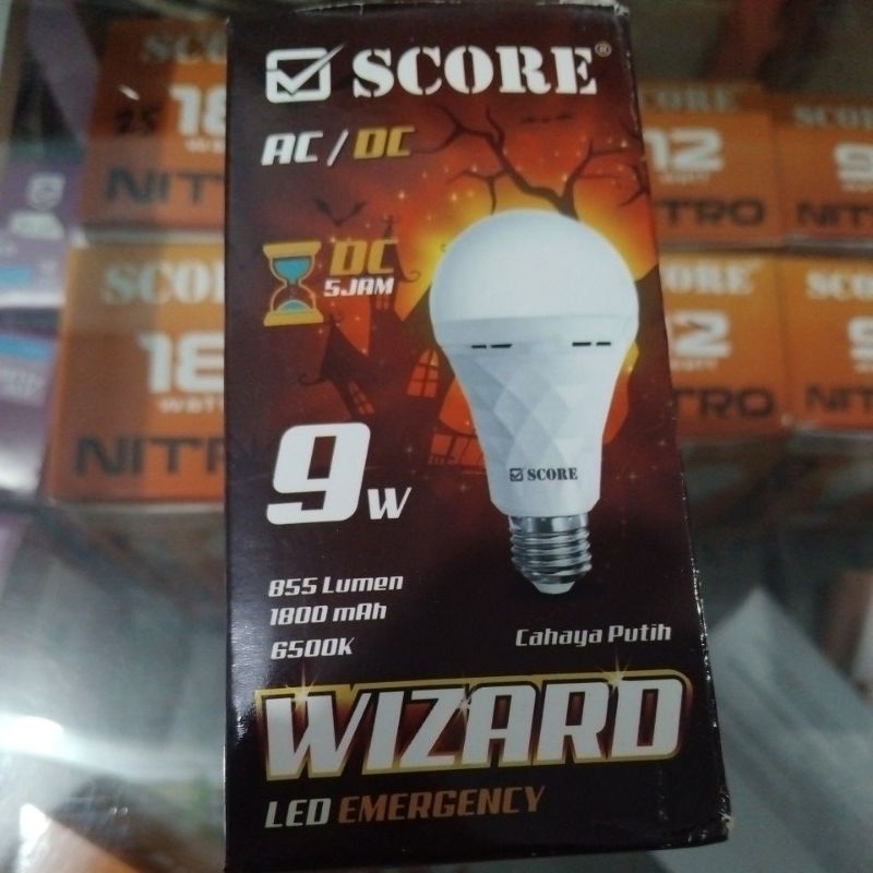 SCORE Lampu Kuning Wizard LED Emergency 9W