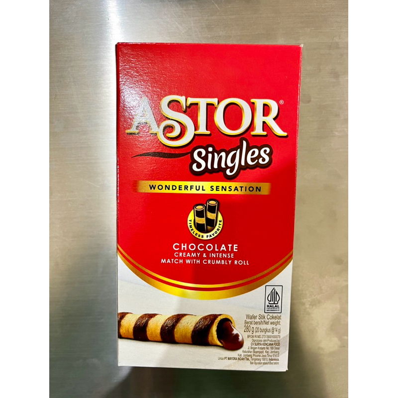 

Astor Singles Cokelat isi 20 bungkus