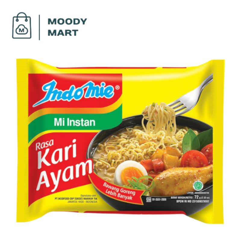 

Indomie Kuah Rasa Kari Ayam 1pcs