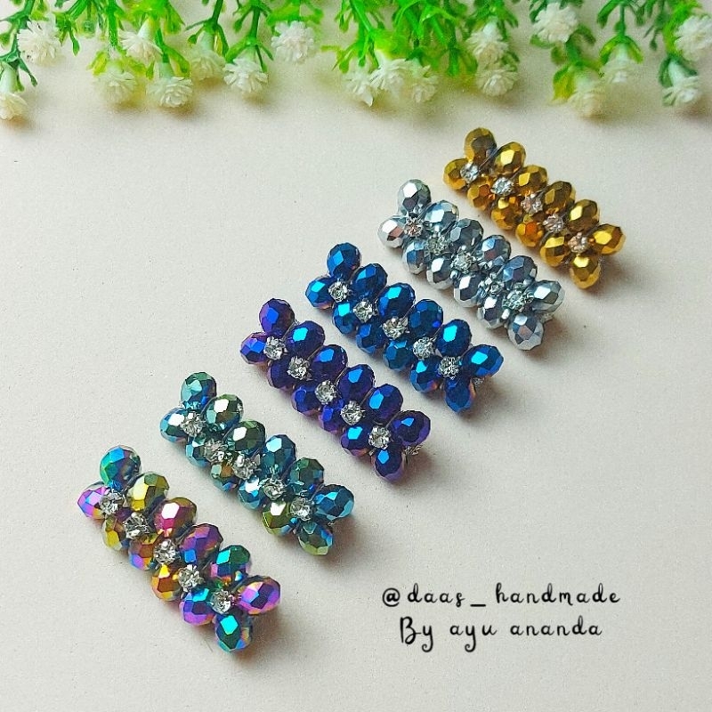 Bros Kristal Ceko Metalik panjang/Bros Hijab handmade/Bros Bahu/bros dada/Pin hijab/Aksesoris Hijab/