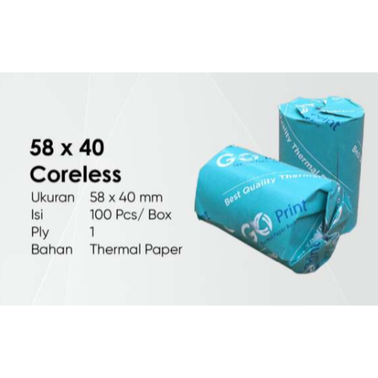 

thermal register roll 58 x 40 coreless