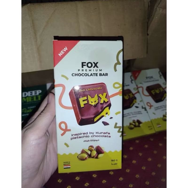 

COKLAT DUBAI FOX PISTACHIO MADE IN MESIR