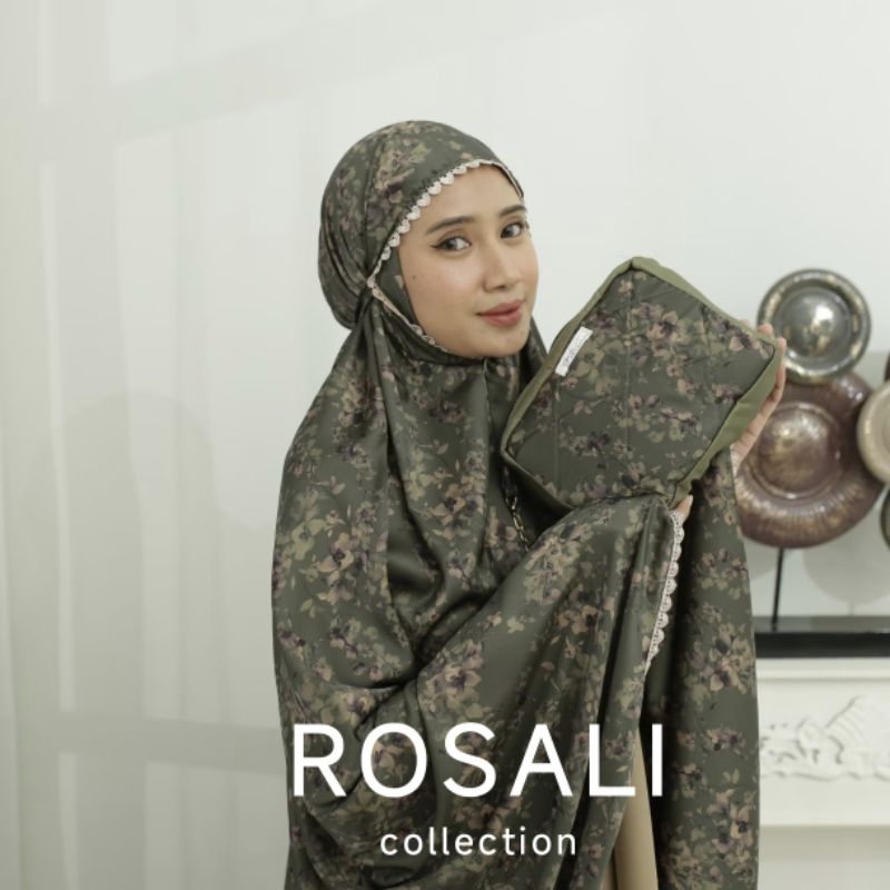 Mukena Lebaran 2in1 Retsleting Free Pouch Elegan/ Mukena Armani Silk Elegan Premium